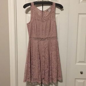 American Rag lace dress with see-through detail